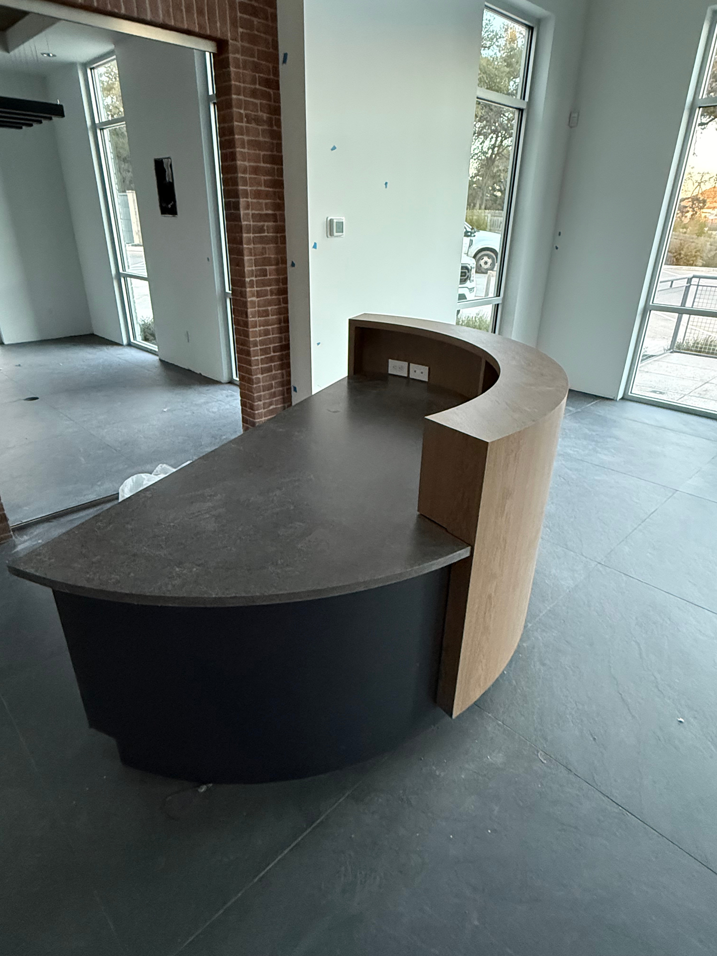Curved Reception Desk