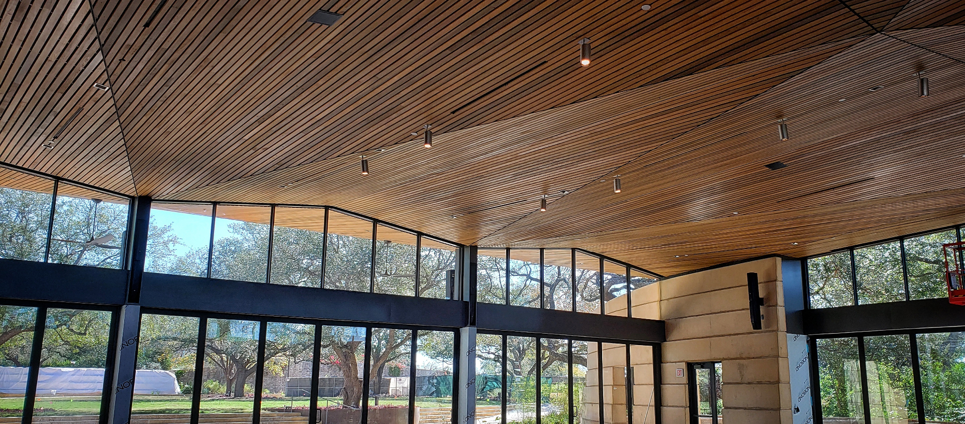 Slatted Wood Ceiling