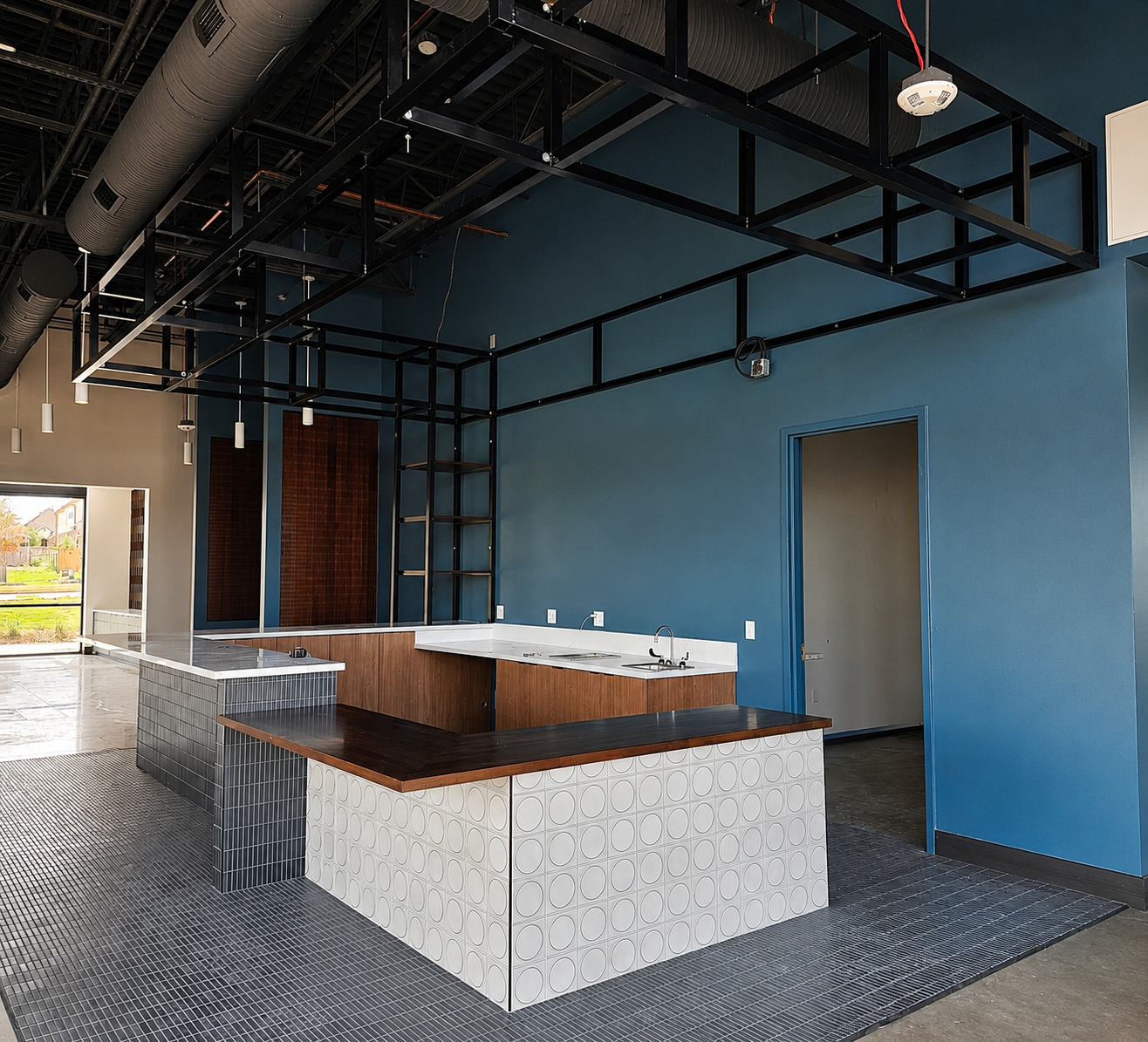 Tenant Buildout Bar & Service Counter