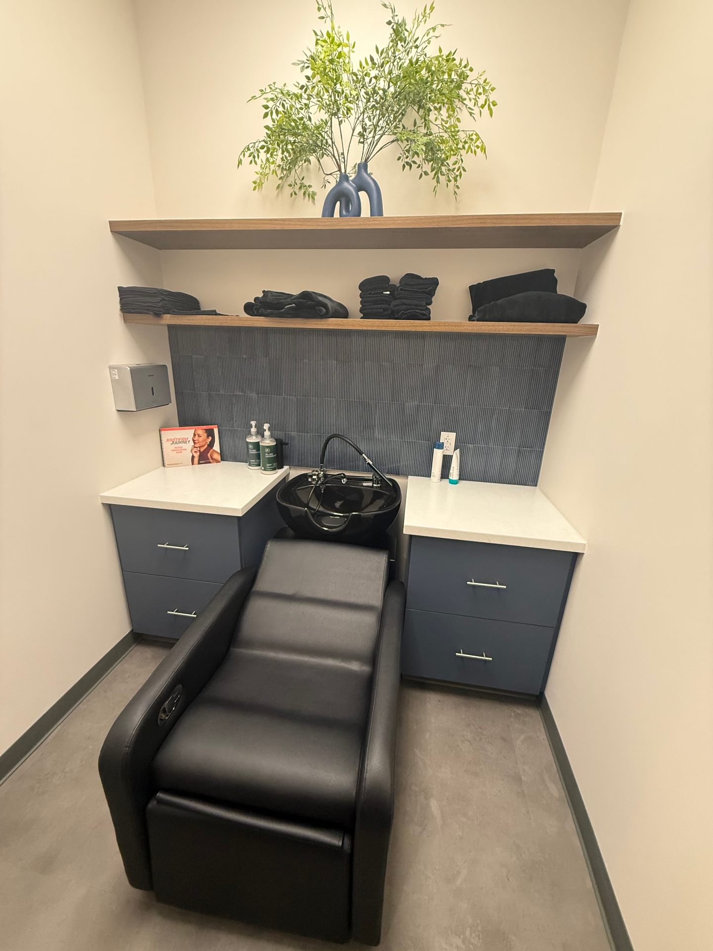 Salon Wash Station Cabinetry